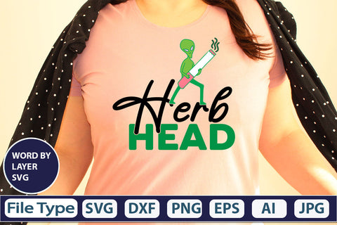 Herb Head SVG Cut File SVG DesignPlante 503 