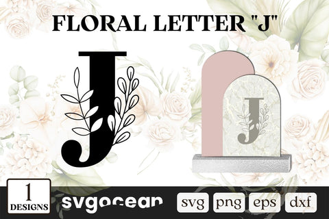Herbal Letter J SVG SVG SvgOcean 