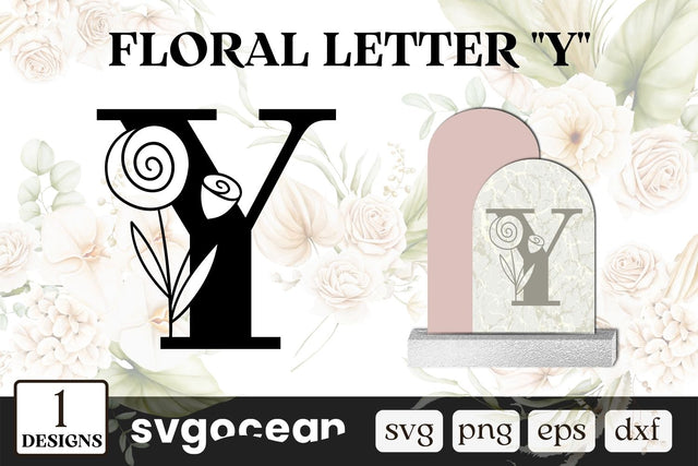 Herbal Letter Y SVG SVG SvgOcean 