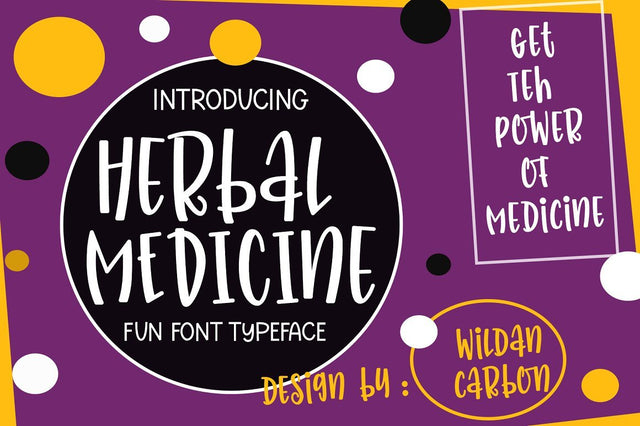 Herbal Medicine Font Wildan Type 