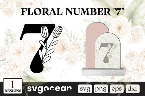 Herbal Number 7 SVG SvgOcean 