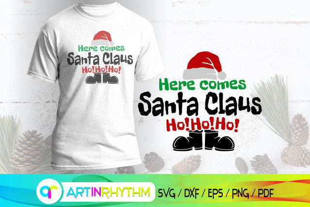 here comes Santa Claus ho ho ho svg, merry christmas svg SVG Artinrhythm shop 