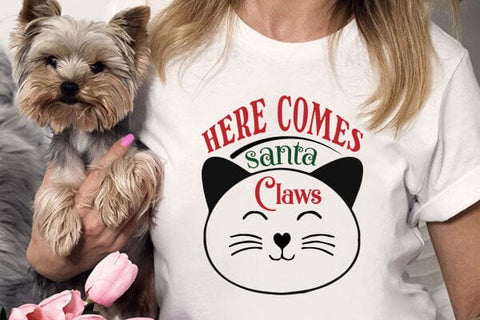 Here Comes Santa Claws SVG Angelina750 