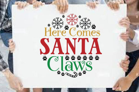 here comes santa claws SVG Angelina750 
