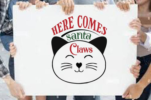 Here Comes Santa Claws SVG Angelina750 