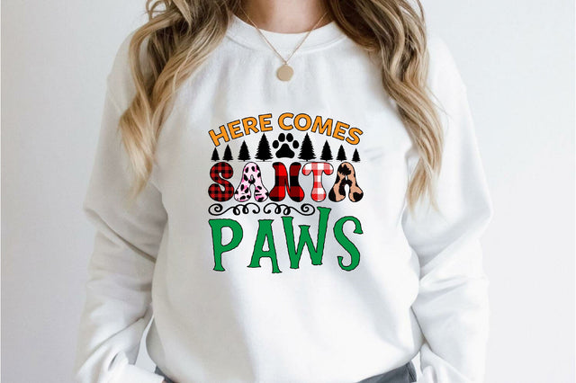here comes santa paws Sublimation SVGArt 