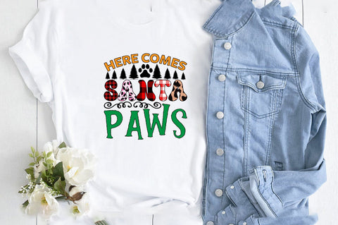 here comes santa paws Sublimation SVGArt 