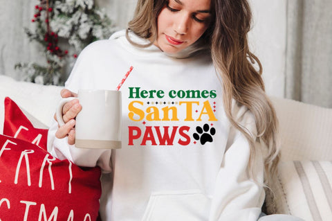 Here comes santa paws SVG SVG DESIGNISTIC 