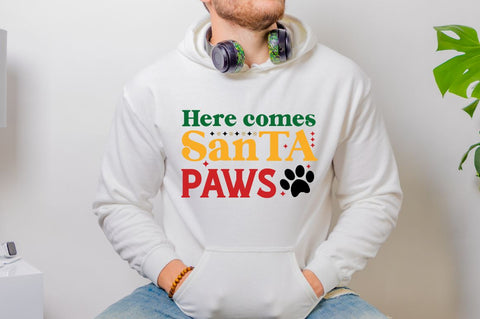 Here comes santa paws SVG SVG DESIGNISTIC 