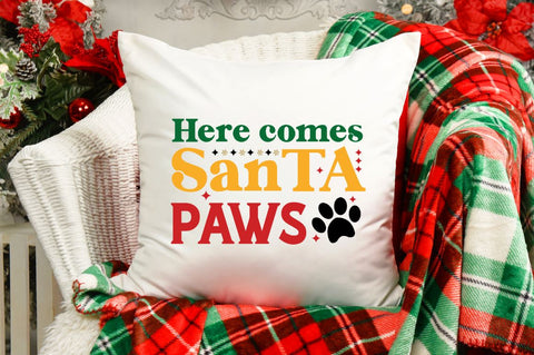 Here comes santa paws SVG SVG DESIGNISTIC 