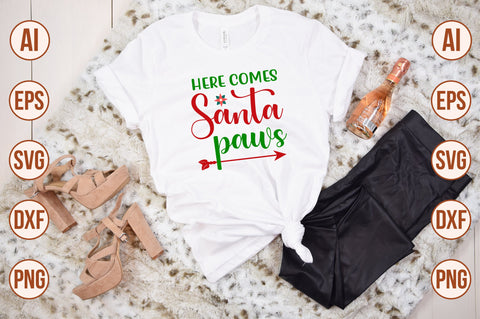 here comes Santa paws-svg SVG nirmal108roy 