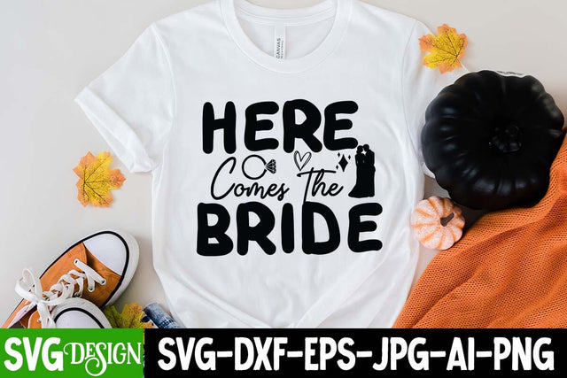 Here Comes The Bride SVG Cut File SVG BlackCatsMedia 