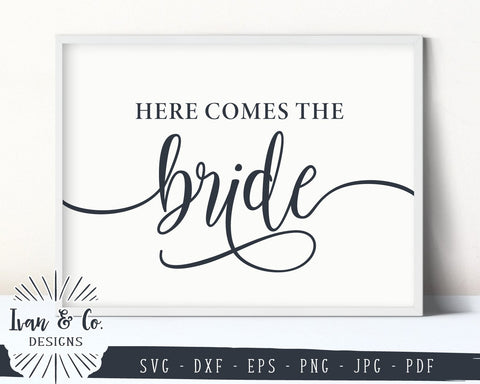 Here Comes the Bride SVG Files | Wedding SVG (872298832) SVG Ivan & Co. Designs 