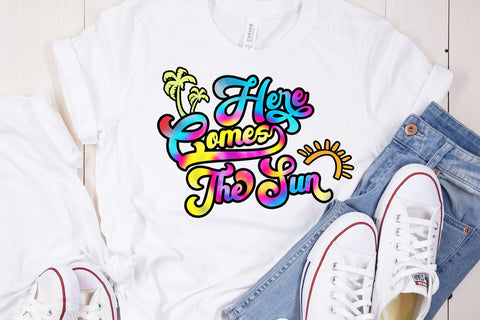 Here Comes the Sun Summer Sublimation Design Sublimation Happy Printables Club 