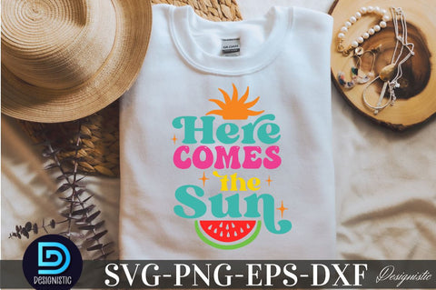Here comes the sun, Summer SVG SVG DESIGNISTIC 