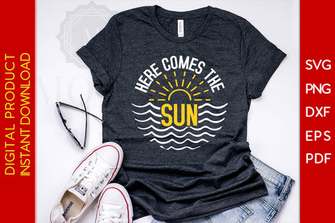Here Comes The Sun Summer Vacation SVG PNG PDF Cut File SVG Creativedesigntee 