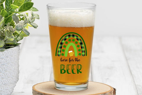 Here for the Beer St. Patrick's Day Rainbow SVG SVG B Renee Design 