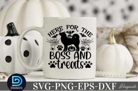Here for the boos and treats SVG SVG DESIGNISTIC 