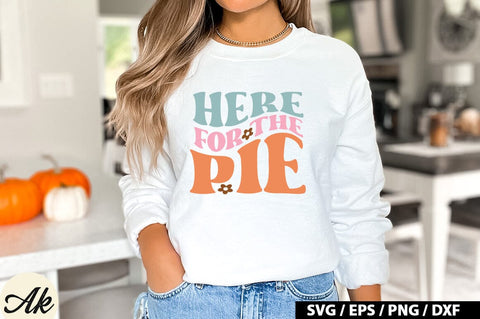 Here for the pie Retro SVG SVG akazaddesign 