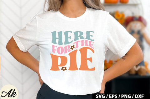 Here for the pie Retro SVG SVG akazaddesign 