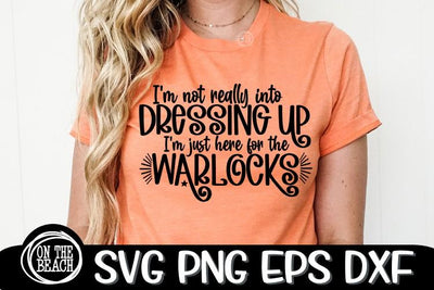 Here For The Warlocks SVG - Halloween Witch SVG PNG EPS DXF SVG On the Beach Boutique 