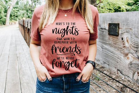 Here's To The Nights We Won't Remember - camping svg SVG Pickled Thistle Creative 