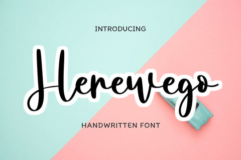 Herewego Font letterbeary 