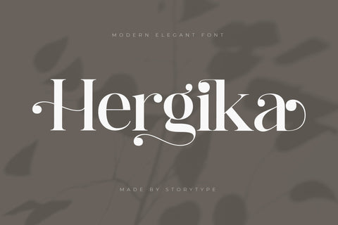 Hergika Typeface Font Storytype Studio 