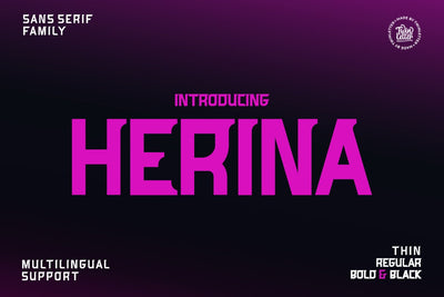 Herina Font twinletter 