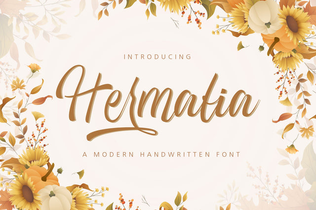 Hermalia Handwritten Font Font nearzz 