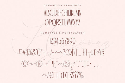 Hermooun Typeface Font Storytype Studio 