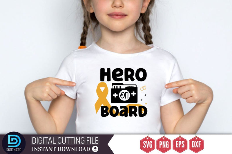 Hero on board SVG SVG DESIGNISTIC 