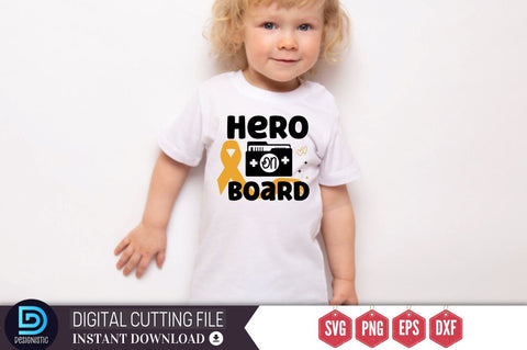 Hero on board SVG SVG DESIGNISTIC 