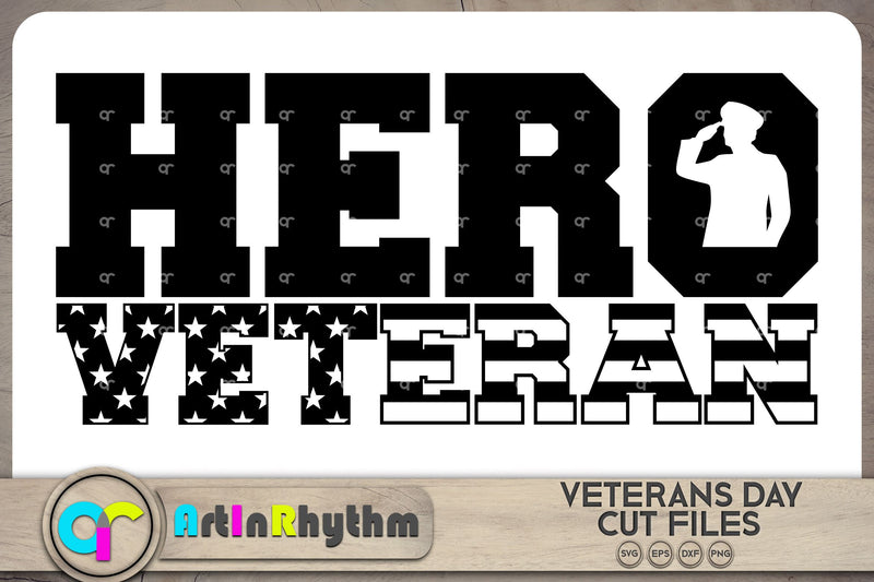 Hero Veteran SVG / America Veterans Day SVG - So Fontsy