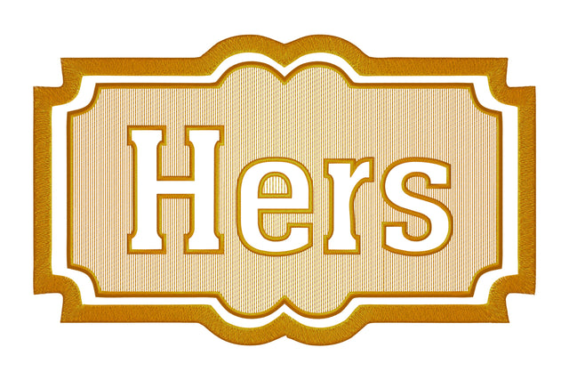 Hers embossed machine embroidery digital download Embroidery/Applique DESIGNS embroidery-workshop 