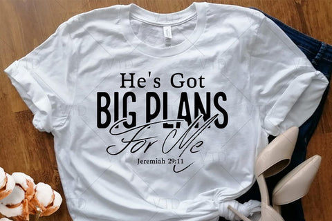 He's Got Big Plans For Me Svg Png Files, Christian Svg, He Has Big Plan For Me Svg, faith svg, Jeremiah 29:11, Waymaker Svg, Jesus Svg, God Svg SVG DesignDestine 