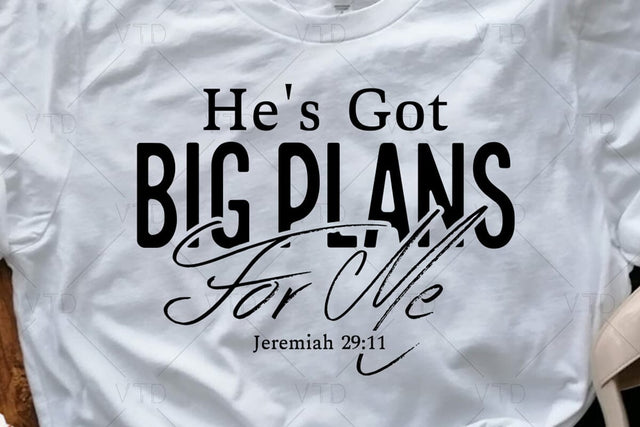 He's Got Big Plans For Me Svg Png Files, Christian Svg, He Has Big Plan For Me Svg, faith svg, Jeremiah 29:11, Waymaker Svg, Jesus Svg, God Svg SVG DesignDestine 