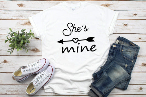 He's Mine SVG, She's Mine SVG SVG HappyDesignStudio 