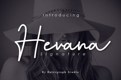 Hevana Signature Font Balevgraph Studio 