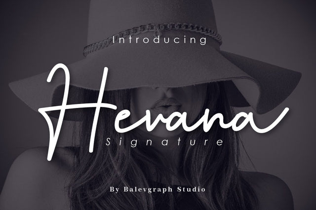 Hevana Signature Font Balevgraph Studio 