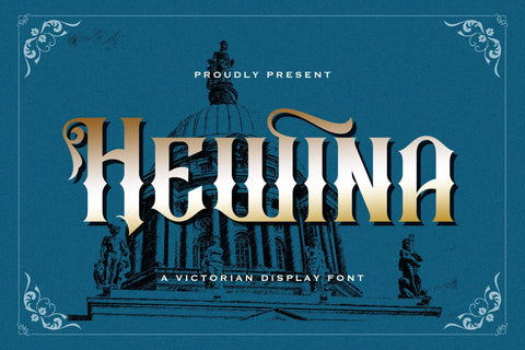 Hewina - Victorian Display Font Font StringLabs 