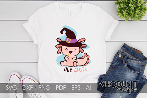 Hex Alotl SVG| Axolotl Cut File | Halloween SVG Whodunit Designs 