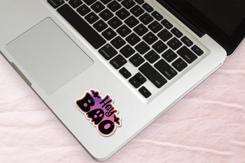 Hey Boo PNG | Printable Halloween Sticker Sublimation CraftLabSVG 