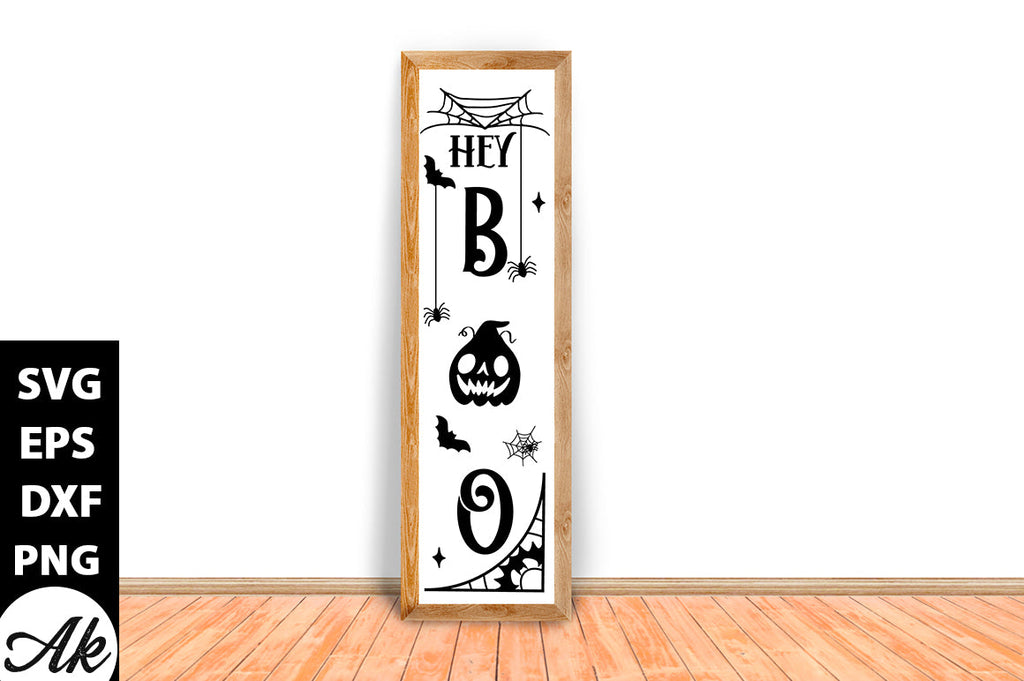 Hey boo Porch Sign - So Fontsy