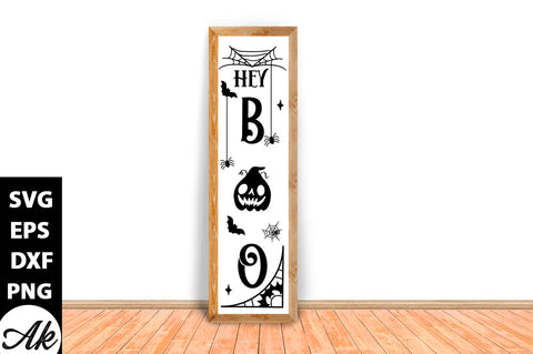 Hey boo Porch Sign SVG akazaddesign 