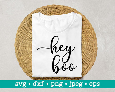 Hey boo svg, Halloween shirt svg, Toddler shirt svg, Halloween cute file, Onesie saying svg, Kid's halloween tee svg, Fall svg, Autumn svg SVG MAKStudion 