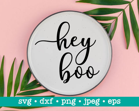 Hey boo svg, Halloween shirt svg, Toddler shirt svg, Halloween cute file, Onesie saying svg, Kid's halloween tee svg, Fall svg, Autumn svg SVG MAKStudion 
