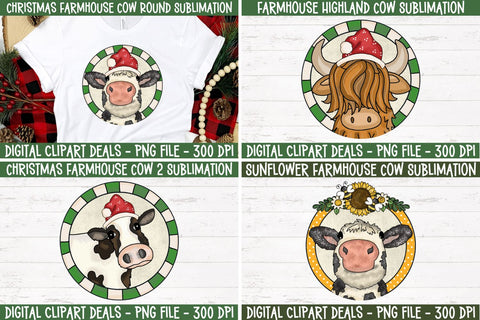 Hey Heifer Farmhouse Sublimation Bundle 1 - Bundle of 9 Heifer PNG Sublimation Designs Sublimation Digital Clipart Deals 