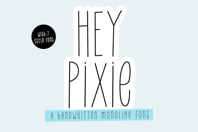 Hey Pixie | 7 Variations Font Jimtype Studio 