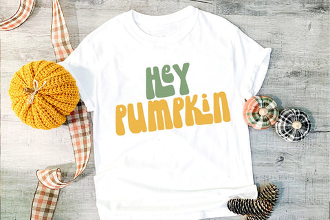 Hey Pumpkin SVG I Retro Fall SVG I Autumn SVG I Groovy Fall SVG Happy Printables Club 